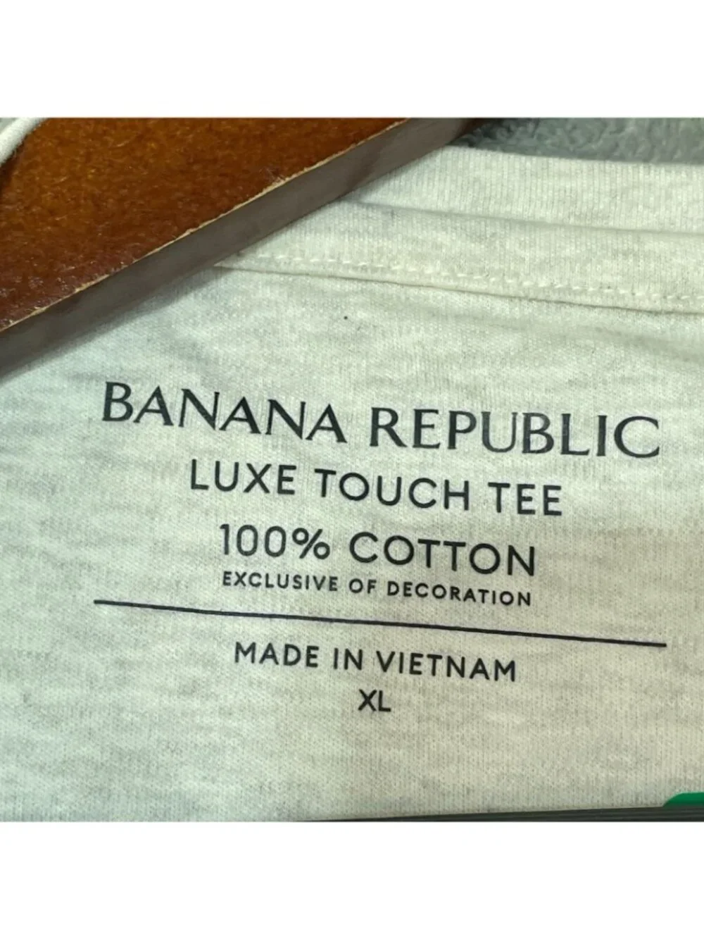 NWT Banana Republic Men's XL Beige Luxe Touch T-Shirt Light 100% Cotton